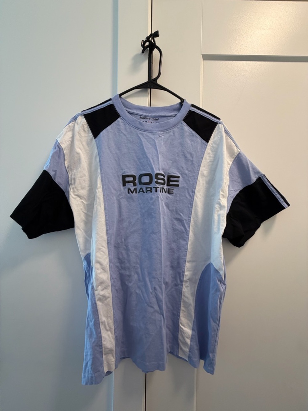 Martine Rose Blue Paneled T-Shirt